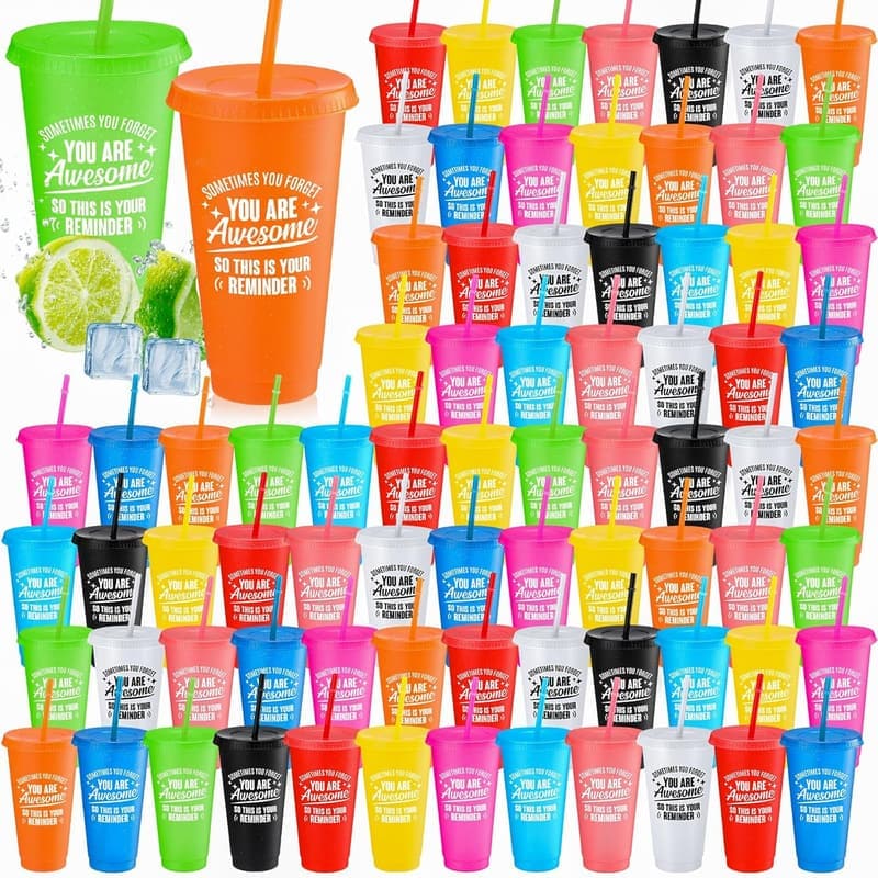 Appreciation Gift Tumblers for Coworkers, 24 oz Glitter