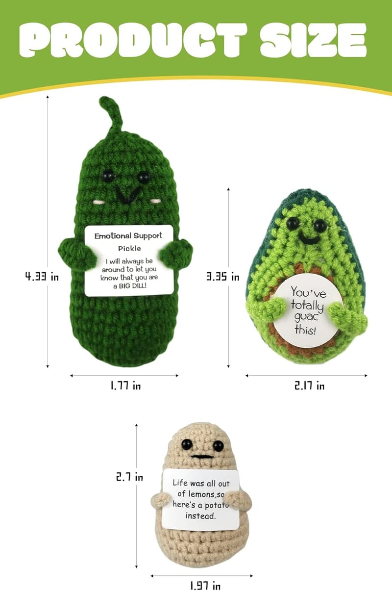 Crochet Emotional Support Potato Doll - Fun Gift for Friends