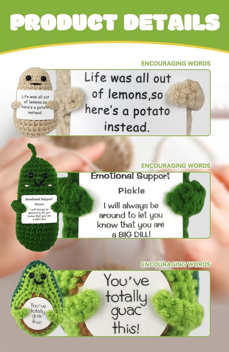 Crochet Emotional Support Potato Doll - Fun Gift for Friends