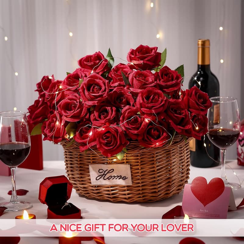 Wedding Bouquet Silk Roses - 500 Pcs Long Stem (Wine Red)