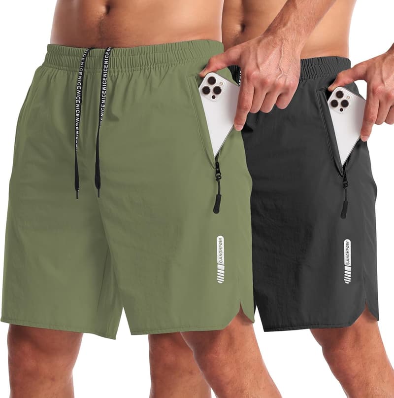 Men's Quick-Dry Athletic Shorts, 7