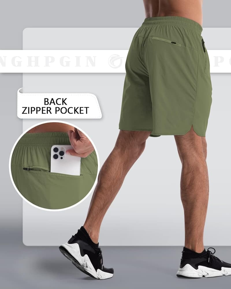 Men's Quick-Dry Athletic Shorts, 7