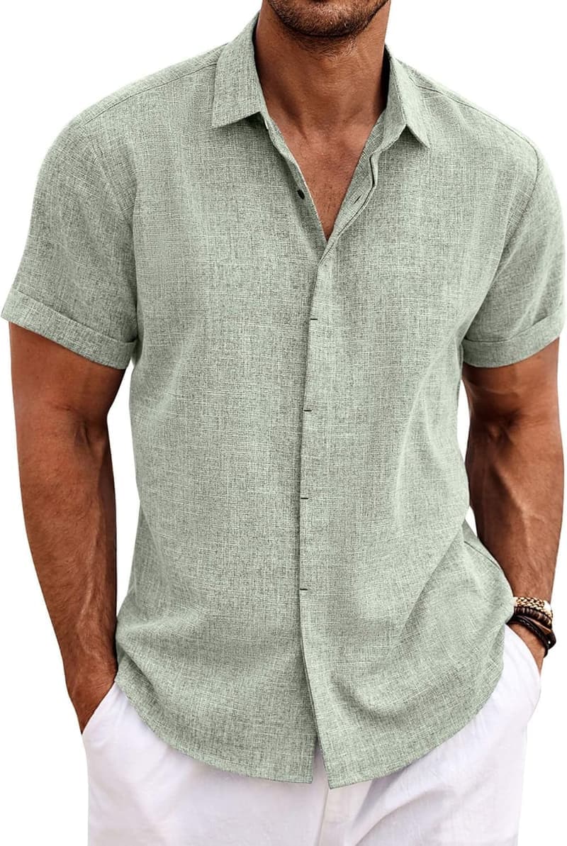 Beach Wedding Men's Linen Shirt