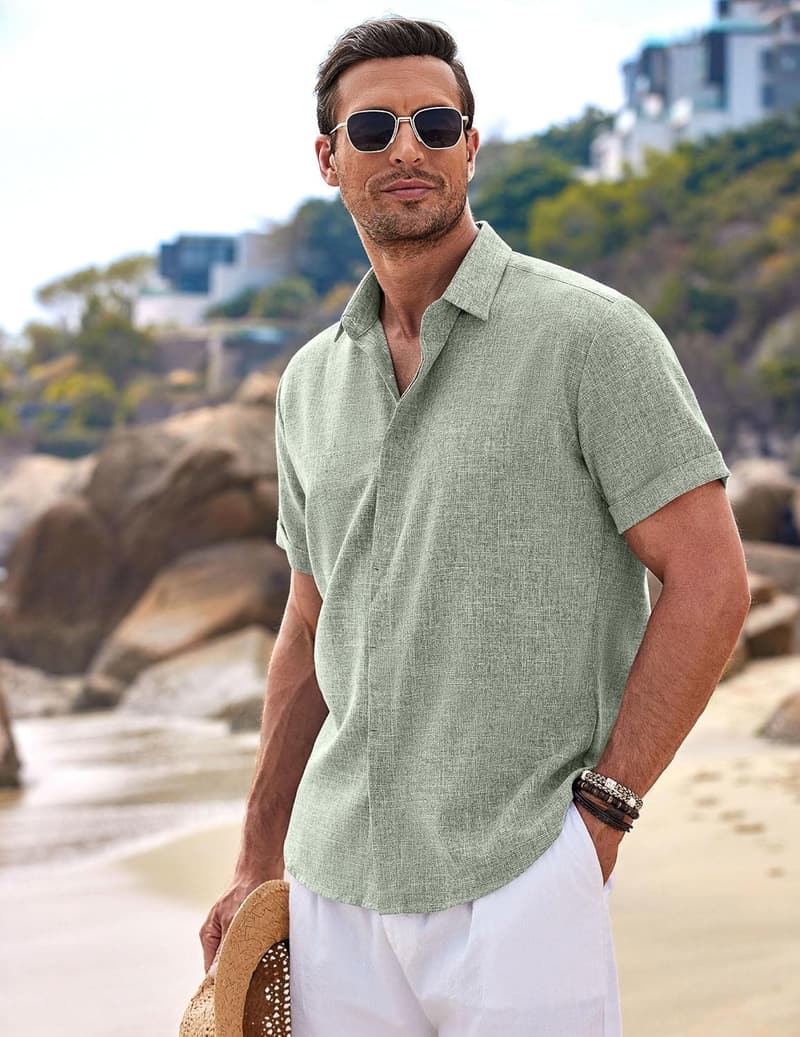 Beach Wedding Men's Linen Shirt