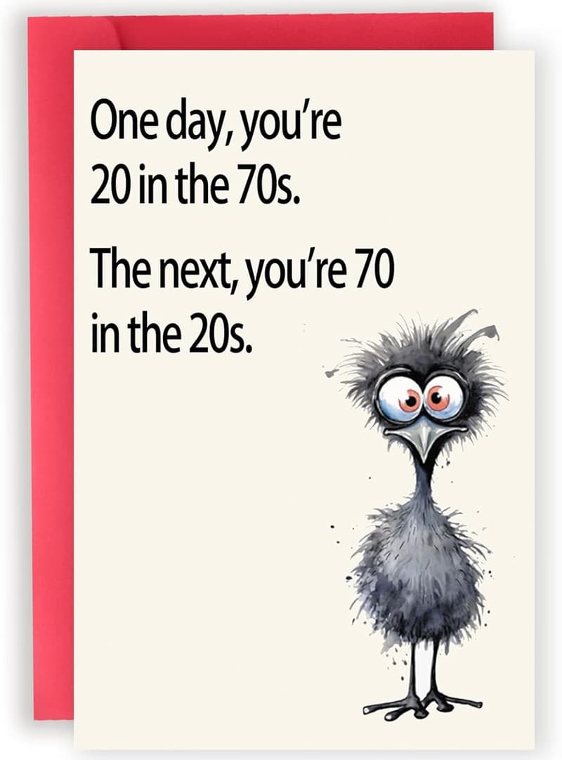 70th Birthday Card for Women & Men