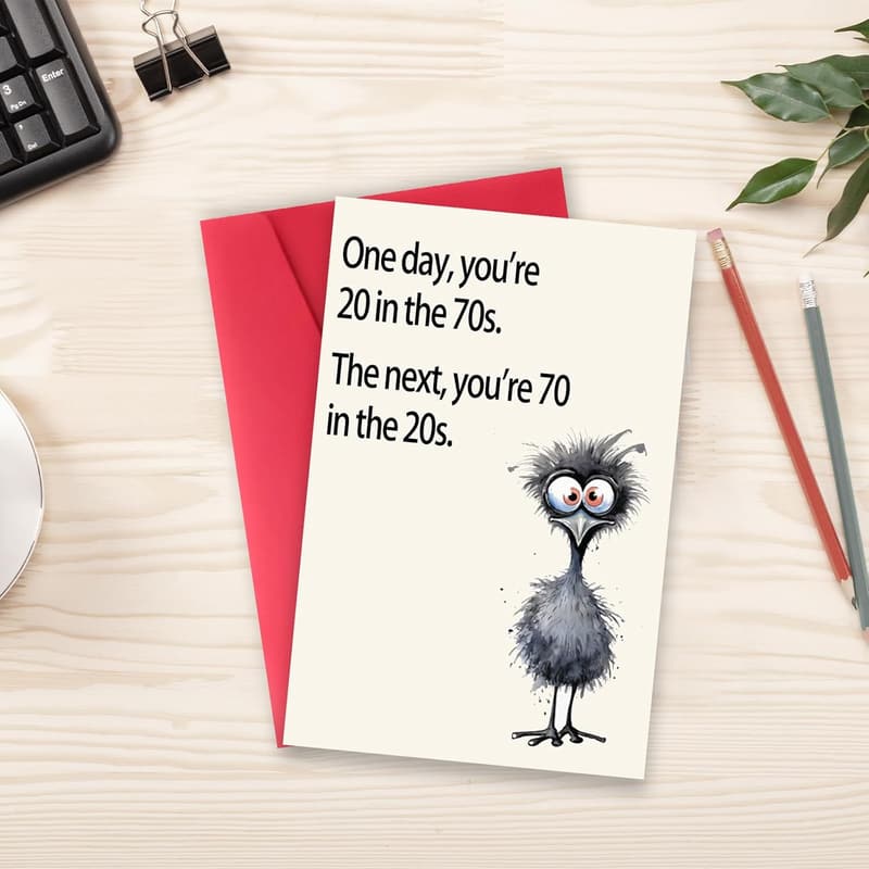 70th Birthday Card for Women & Men