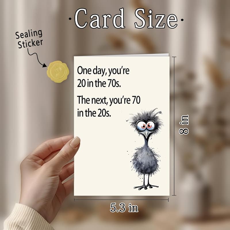 70th Birthday Card for Women & Men