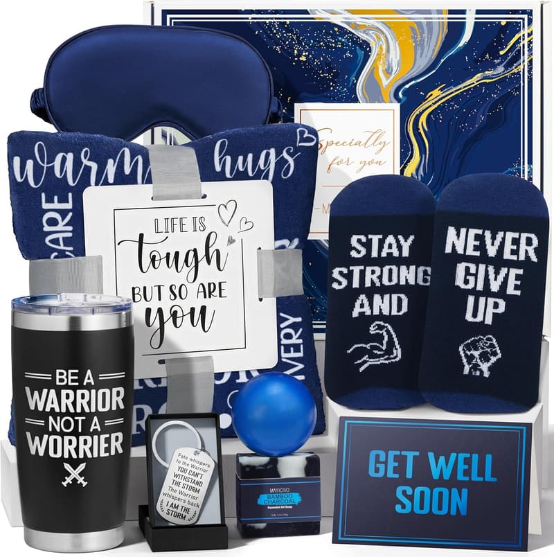 Get Well Gift Basket for Men w/ Tumbler