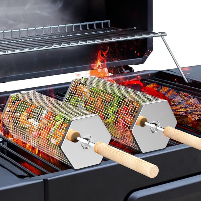 Birthday BBQ Grill Baskets 304 Stainless Steel