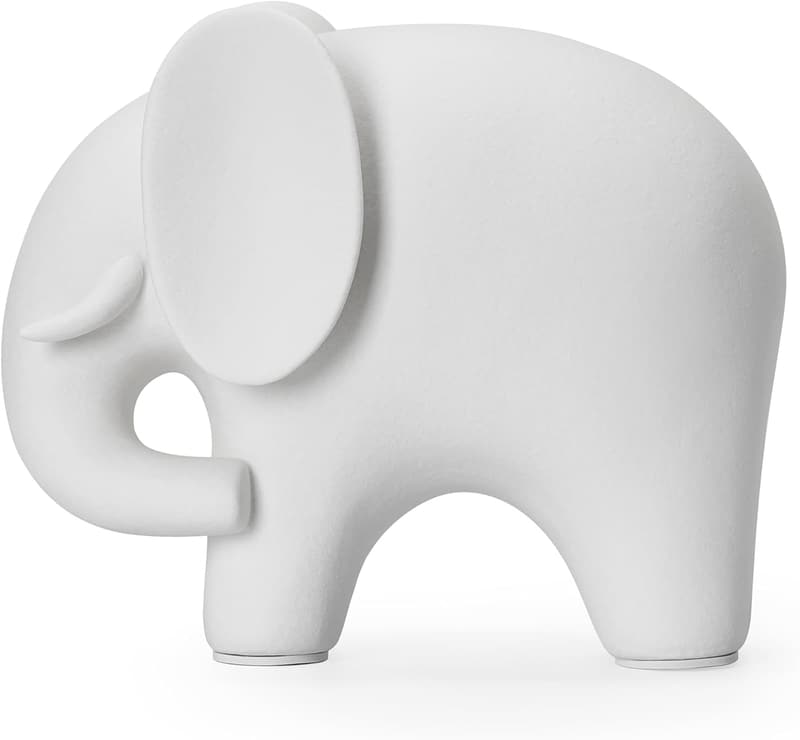 Ceramic White Elephant Decor for Home & Office