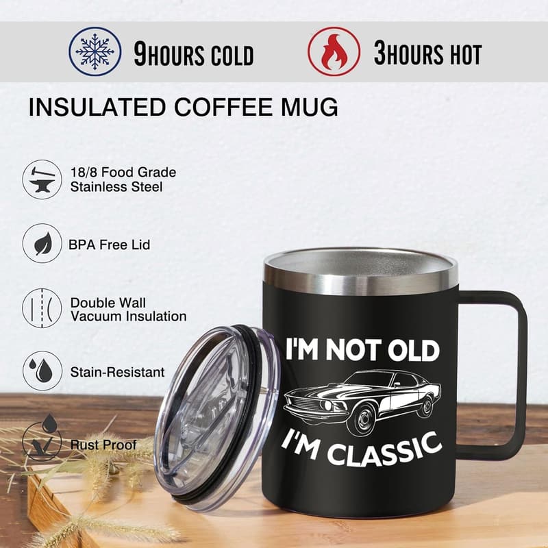 Father's Day Classic 14oz Black Coffee Mug
