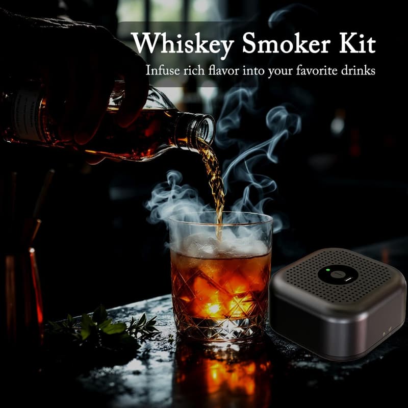Fathers Day Whiskey Smoker Kit with Wood Chips