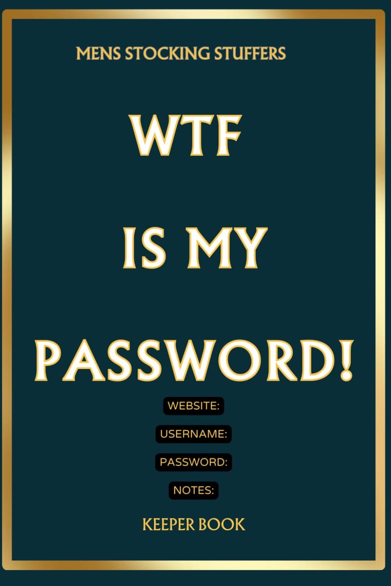 Password Keeper Book - Gag Gift for Men