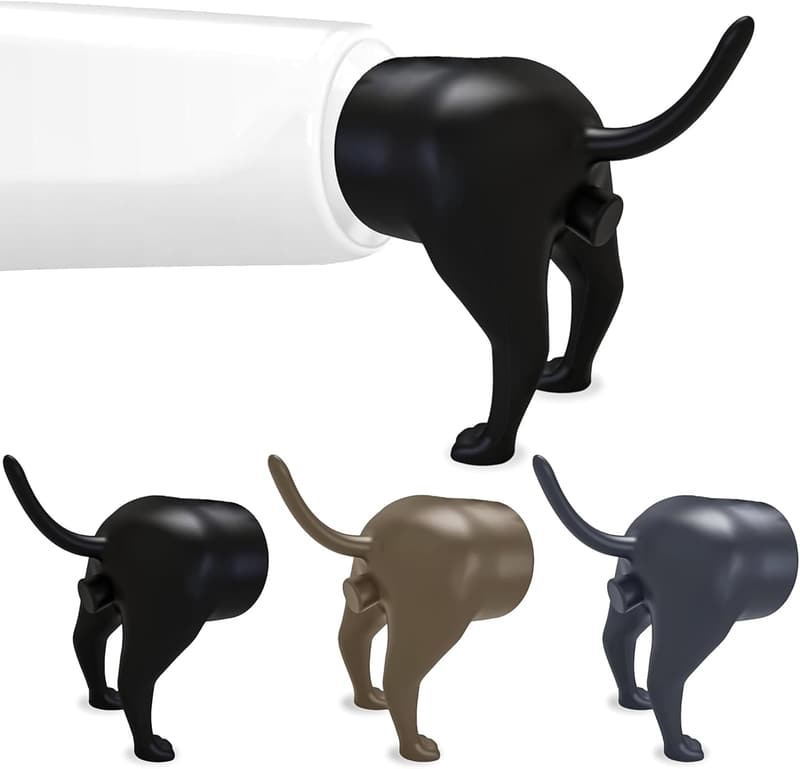 White Elephant Dog Butt Toothpaste Topper Set