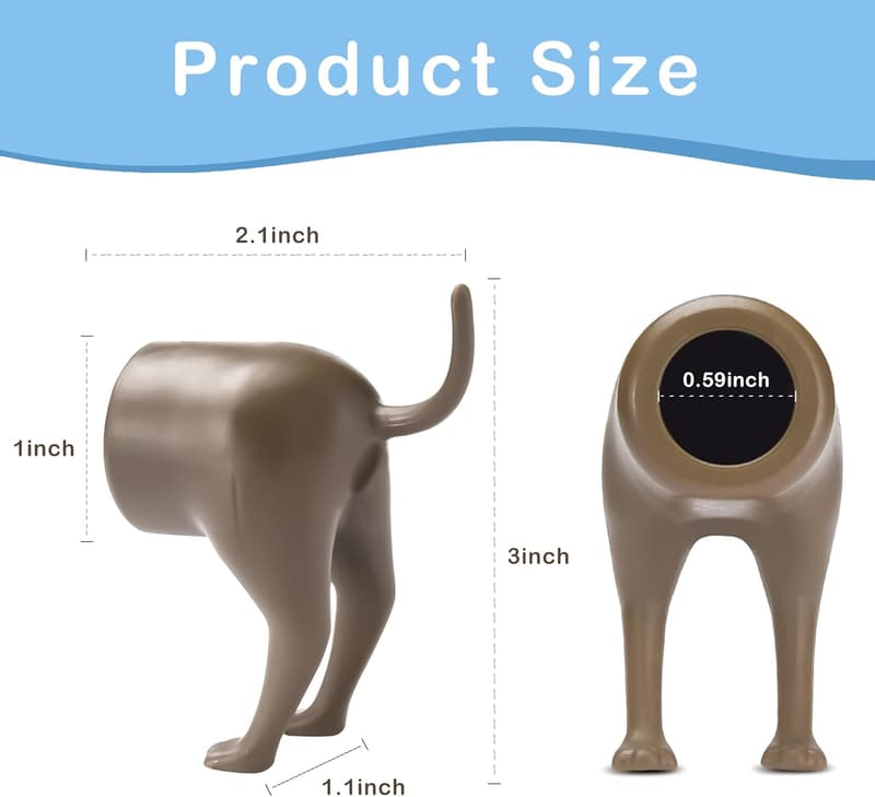 White Elephant Dog Butt Toothpaste Topper Set