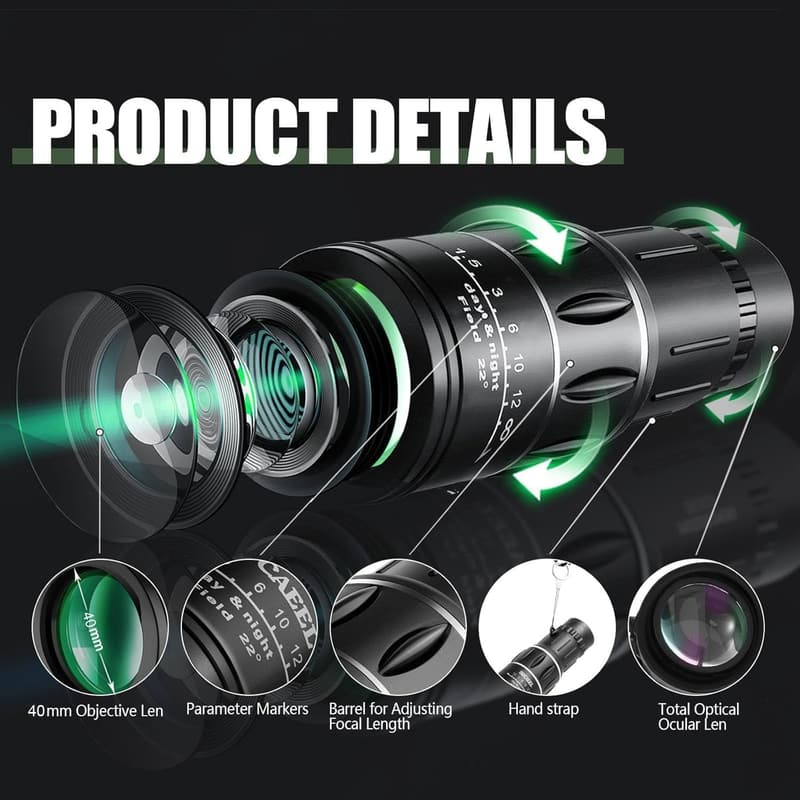 Birthday Mini Monocular Telescope with BAK4 Prism