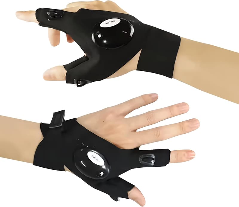 LED Flashlight Gloves - Ideal DIY Men's Gift