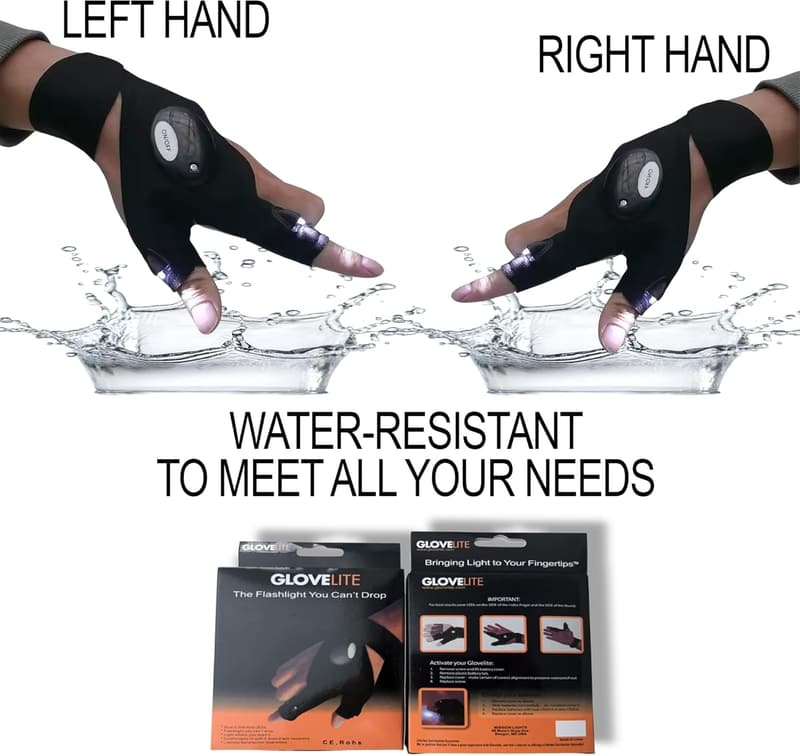 LED Flashlight Gloves - Ideal DIY Men's Gift