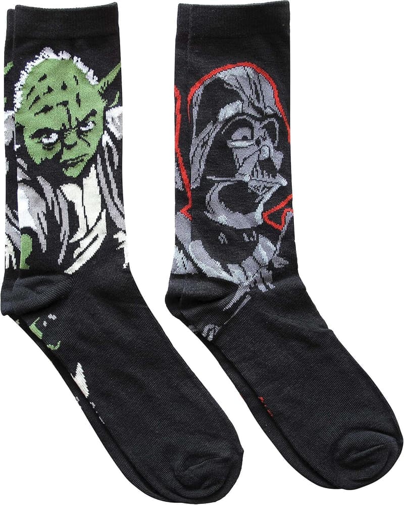Star Wars Darth Vader & Yoda Men's Socks Set Size 6-12