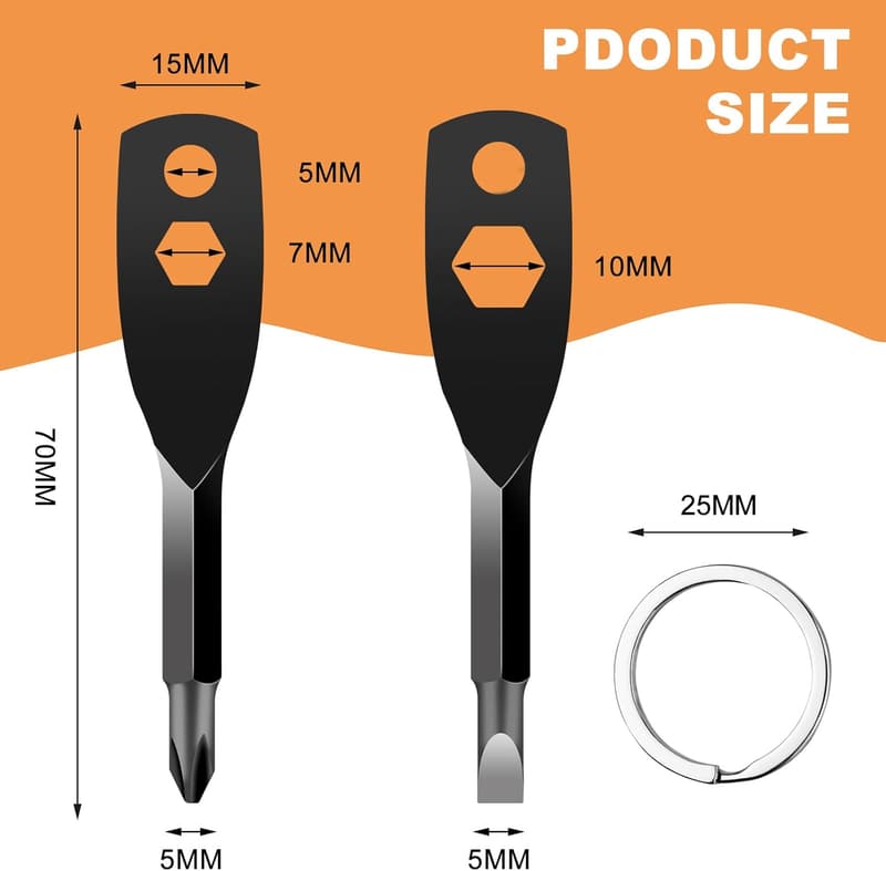 Father's Day 4-in-1 Screwdriver Keychain for Men