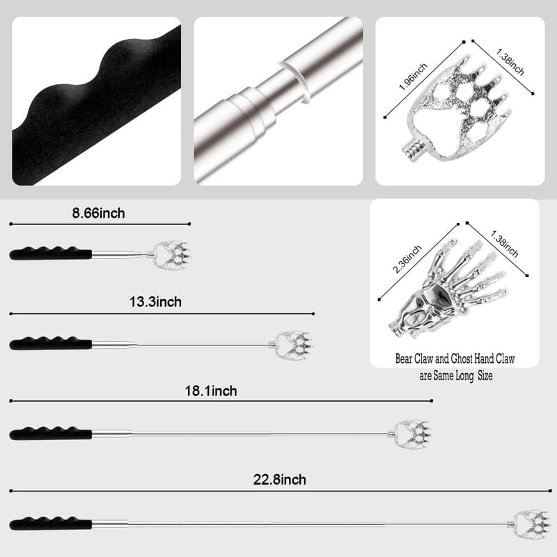 Stocking Stuffer Telescopic Back Scratcher Set