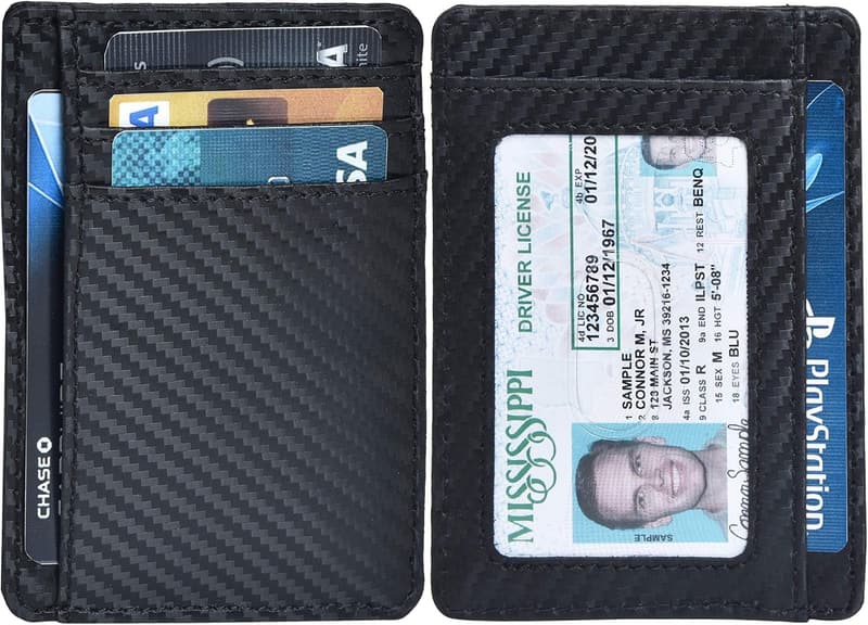 Minimalist RFID Leather Wallet for Men & Women