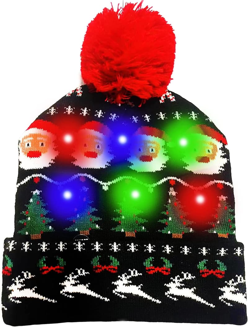 White Elephant Beanie Hat for Adults & Kids