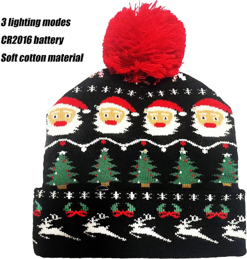 White Elephant Beanie Hat for Adults & Kids