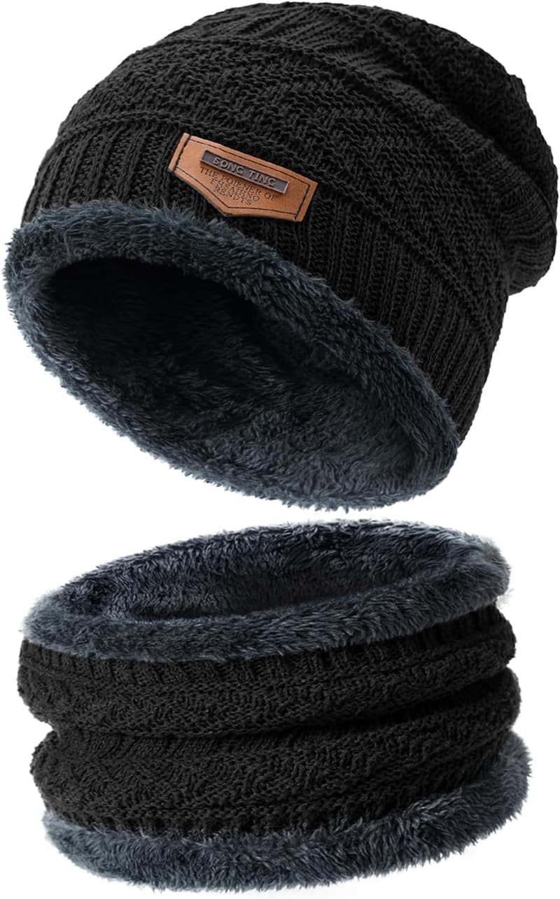 Winter Beanie and Scarf Set for Women & Men