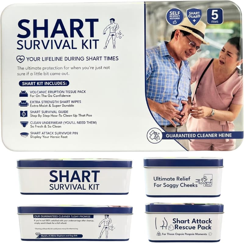 Retirement Gag Gift: Shart Survival Kit for Men