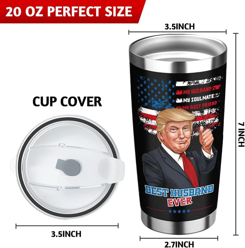 Father's Day Trump Husband Tumbler 20 oz