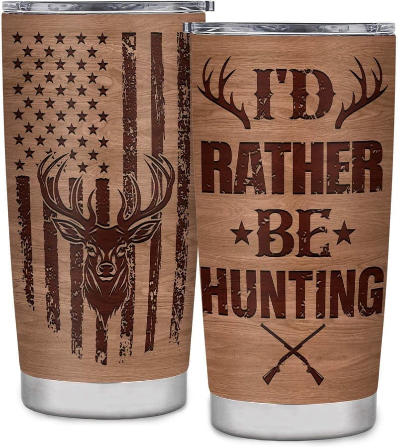 Hunting Tumbler 20oz for Men - Dad, Son, Husband Gifts