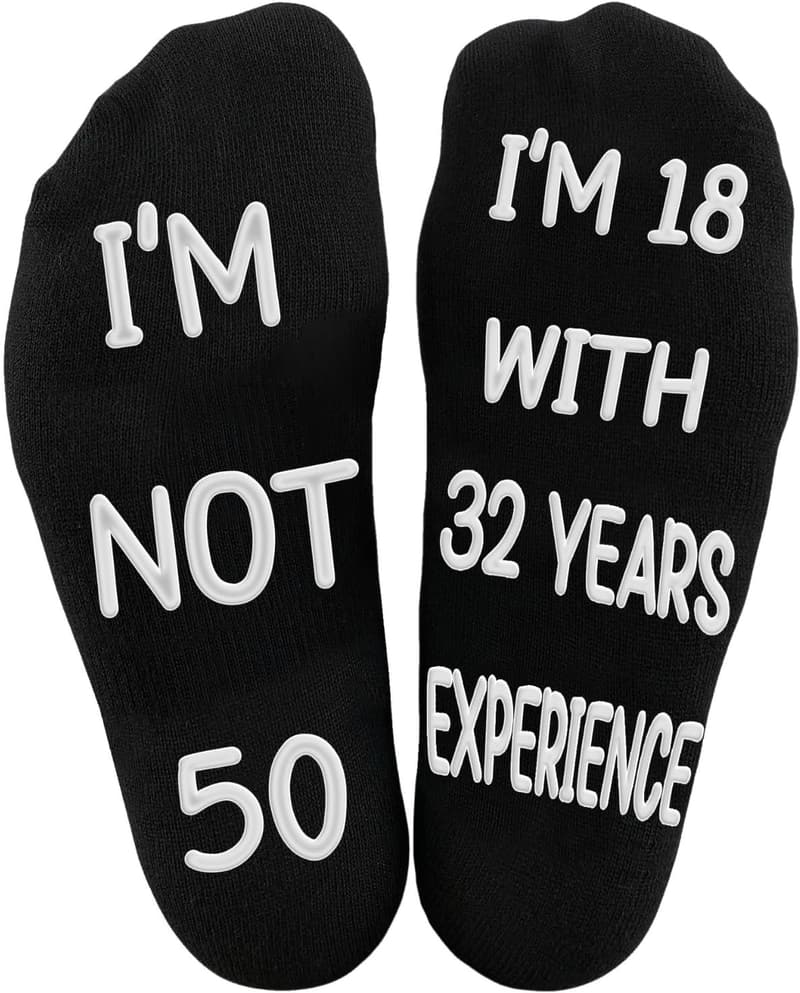 50th Birthday Socks for Women