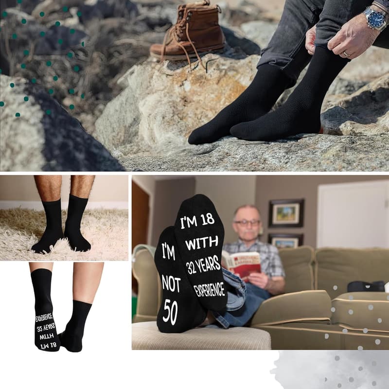 50th Birthday Socks for Women