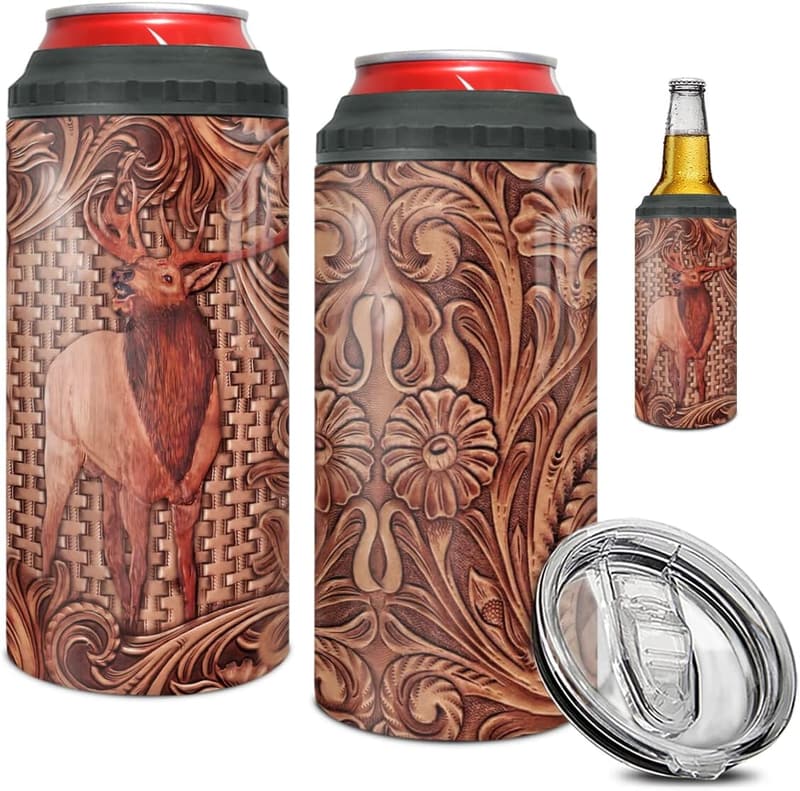 Deer Hunting Can Cooler Tumbler - Gift for Hunters