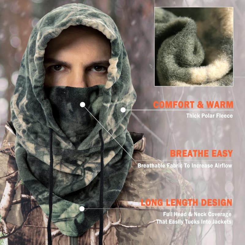 Hunting Camo Balaclava for Men and Women