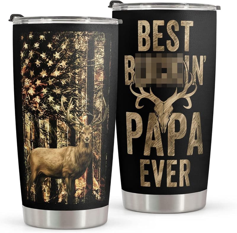 Father's Day Hunting Tumbler - 20oz Stainless Steel