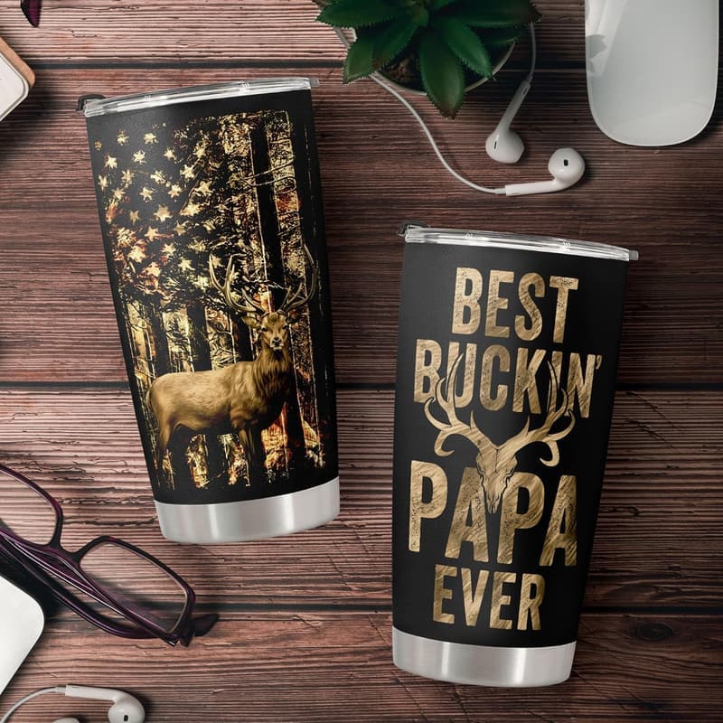 Father's Day Hunting Tumbler - 20oz Stainless Steel