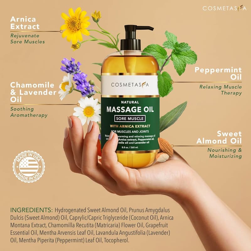Spa Gift Set with Massage Oils & Tools