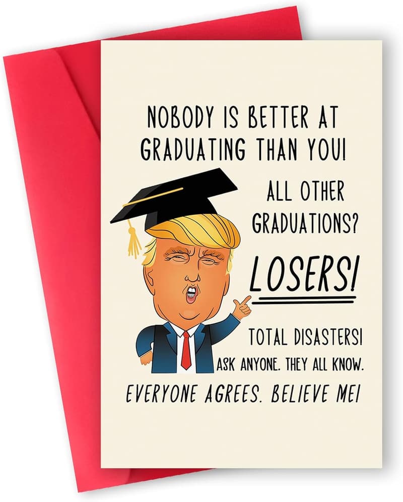 Funny Graduation Card for Friends