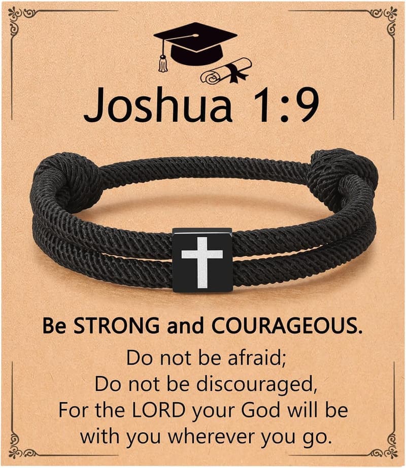 Graduation Cross Bracelet for Men