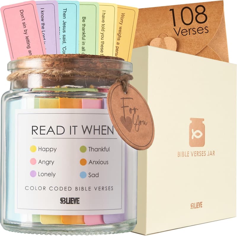 Daily Bible Verse Jar - Inspirational Christian Gift