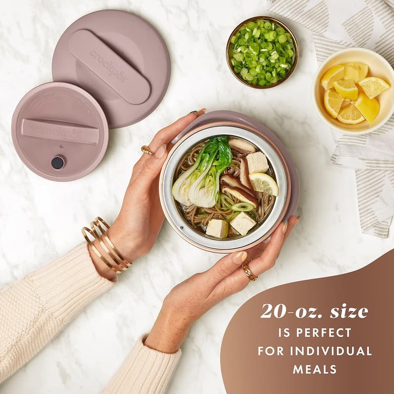Portable Lunch Box Food Warmer, Blush Pink