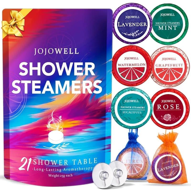 Birthday Shower Steamers Aromatherapy Gift Set - 21 Pcs for Women