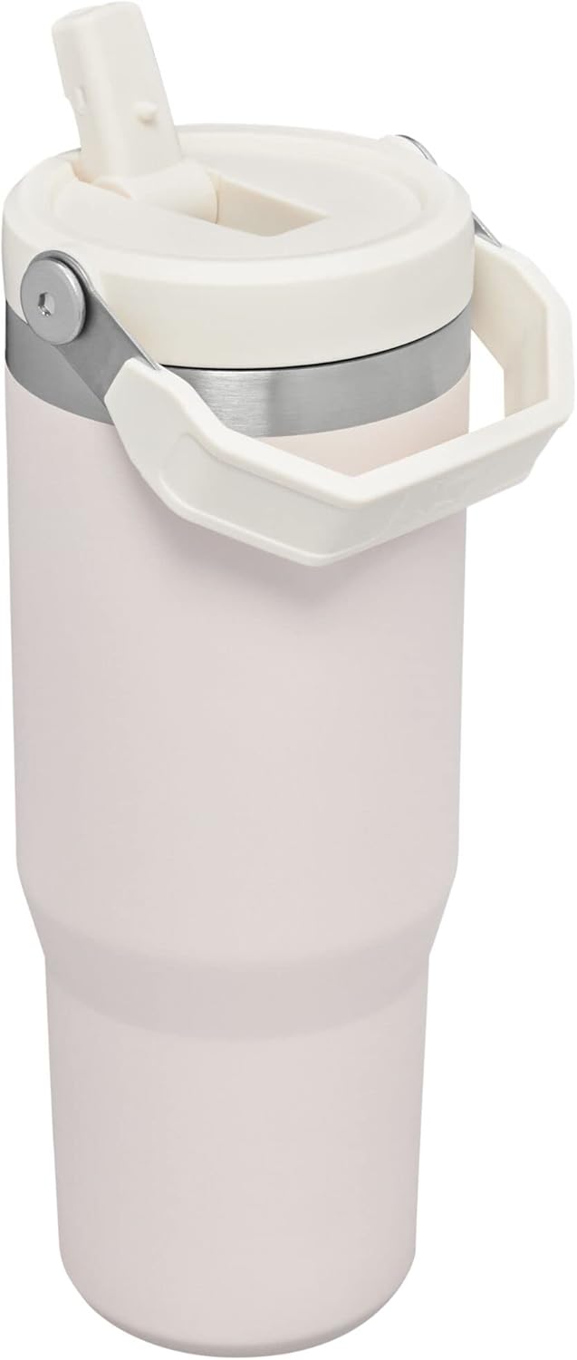 Rose Quartz Stanley 12-Hr Tumbler w/ Straw