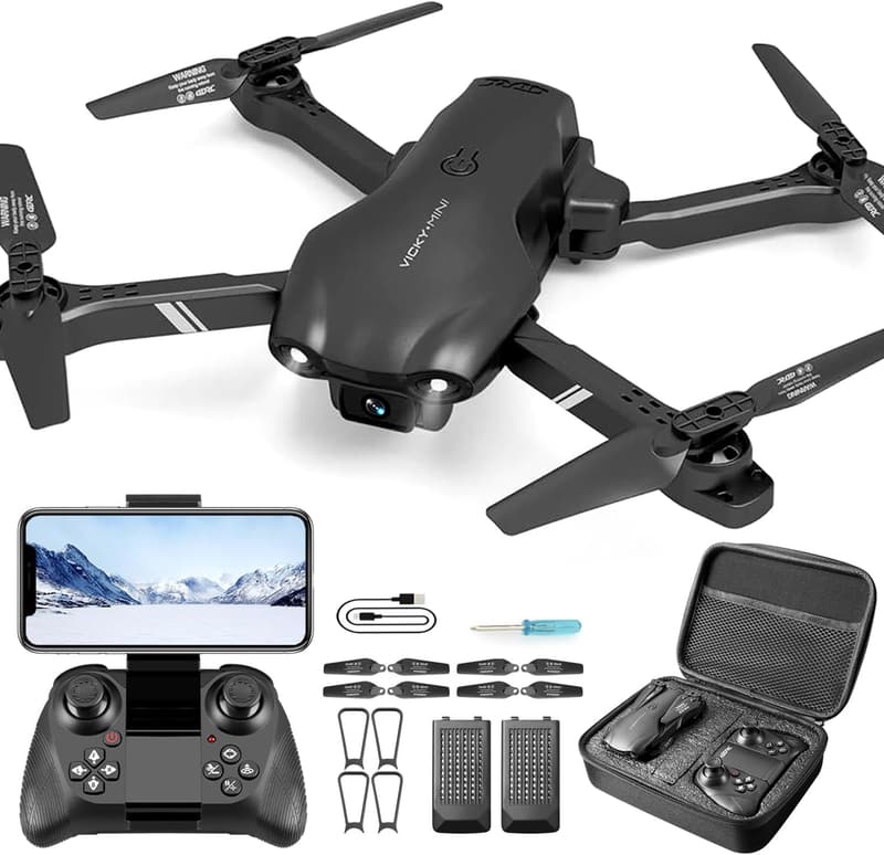 Drone with 1080P Camera for Kids & Adults, Black