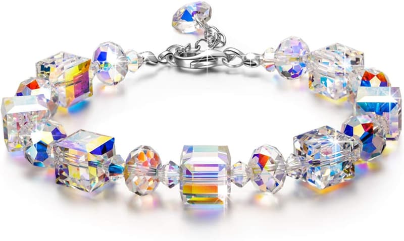 Mother's Day Sterling Silver Crystal Bracelet for Women