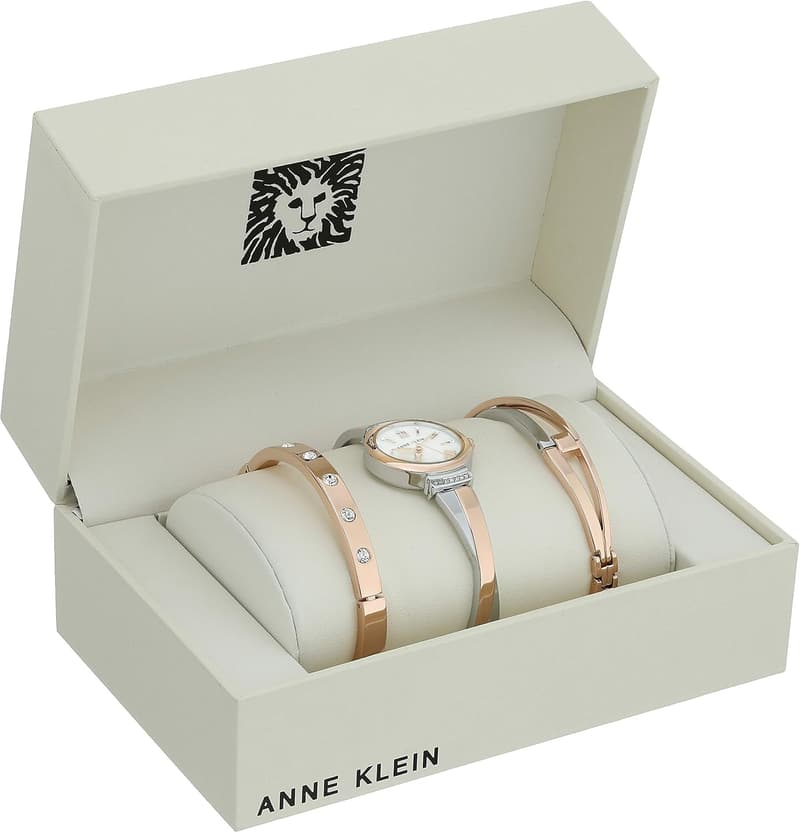 Women's Crystal Bangle Watch Set