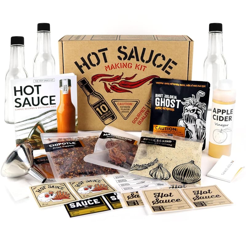 Secret Santa Ghost Pepper Hot Sauce Kit