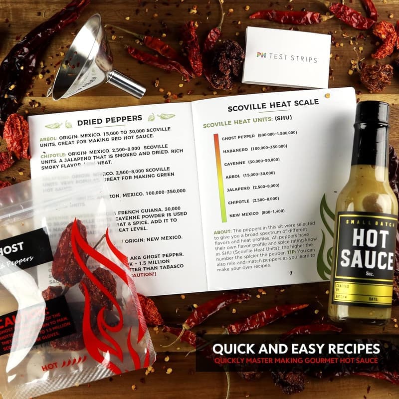 Secret Santa Ghost Pepper Hot Sauce Kit